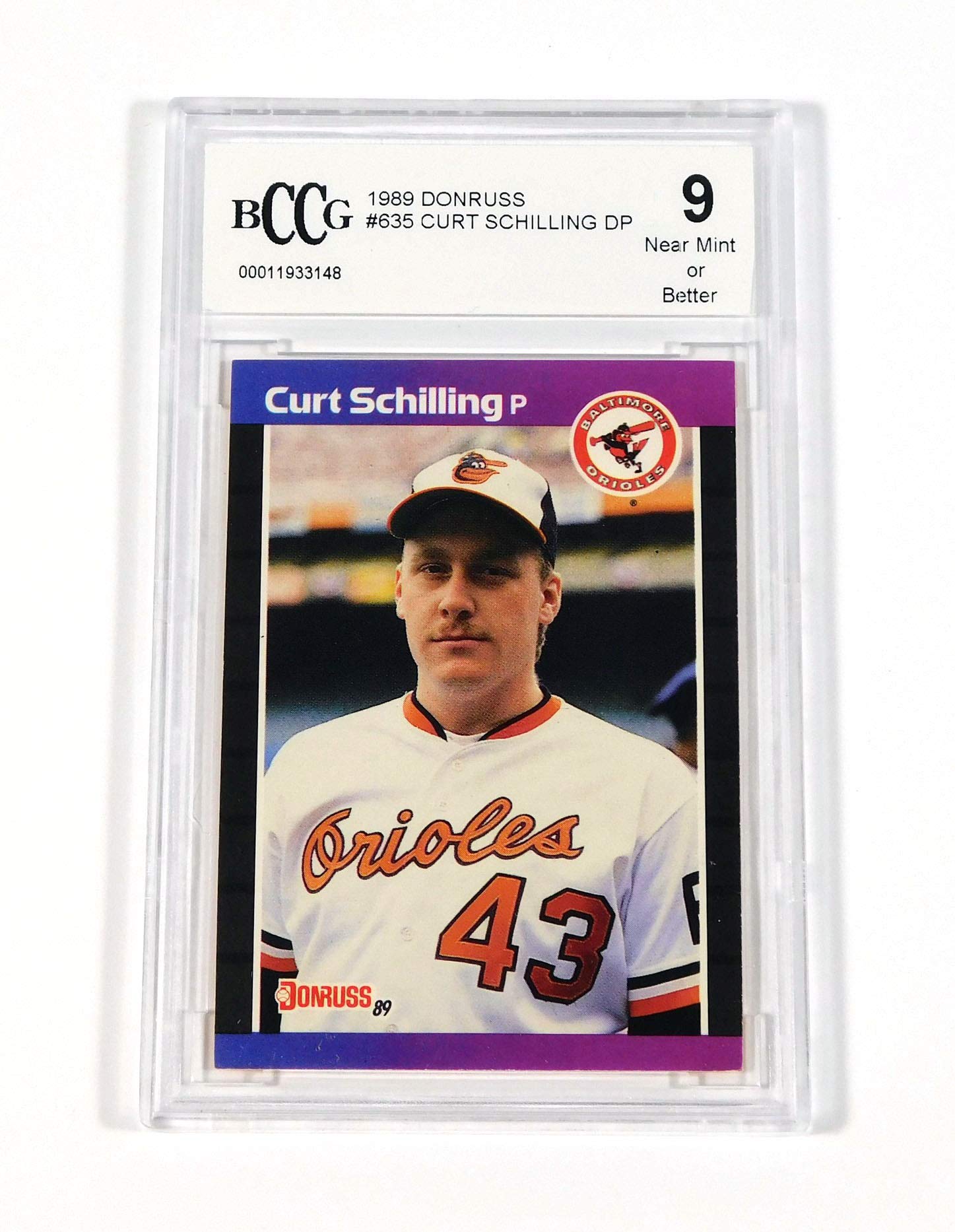 Amazon.com: 1989 Donruss Curt Schilling DP #635 Orioles BCCG 9